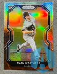 2021 Panini Prizm #20 Ryan Weathers Cosmic Haze Rookie San Diego Padres